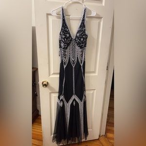 Elegant Black Sequin Dress